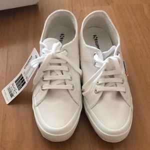 Superga white sneakers
